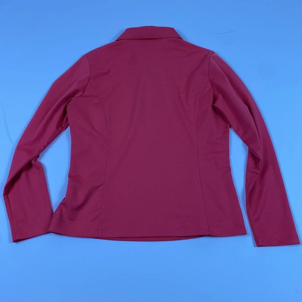 Nike Golf Polo Shirt Womens Medium Sanctuary Cat Island SC Long Sleeve Dri-Fit